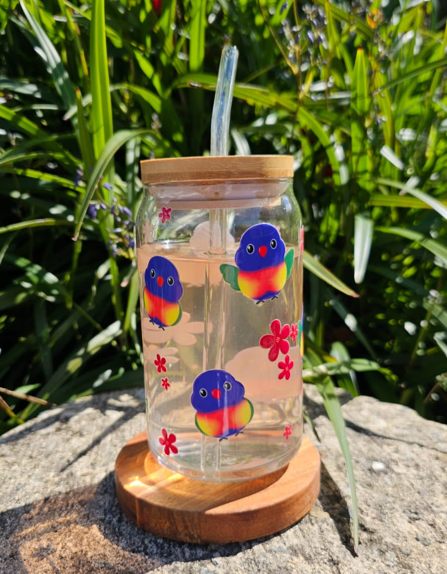 Lorikeet Glass Tumbler