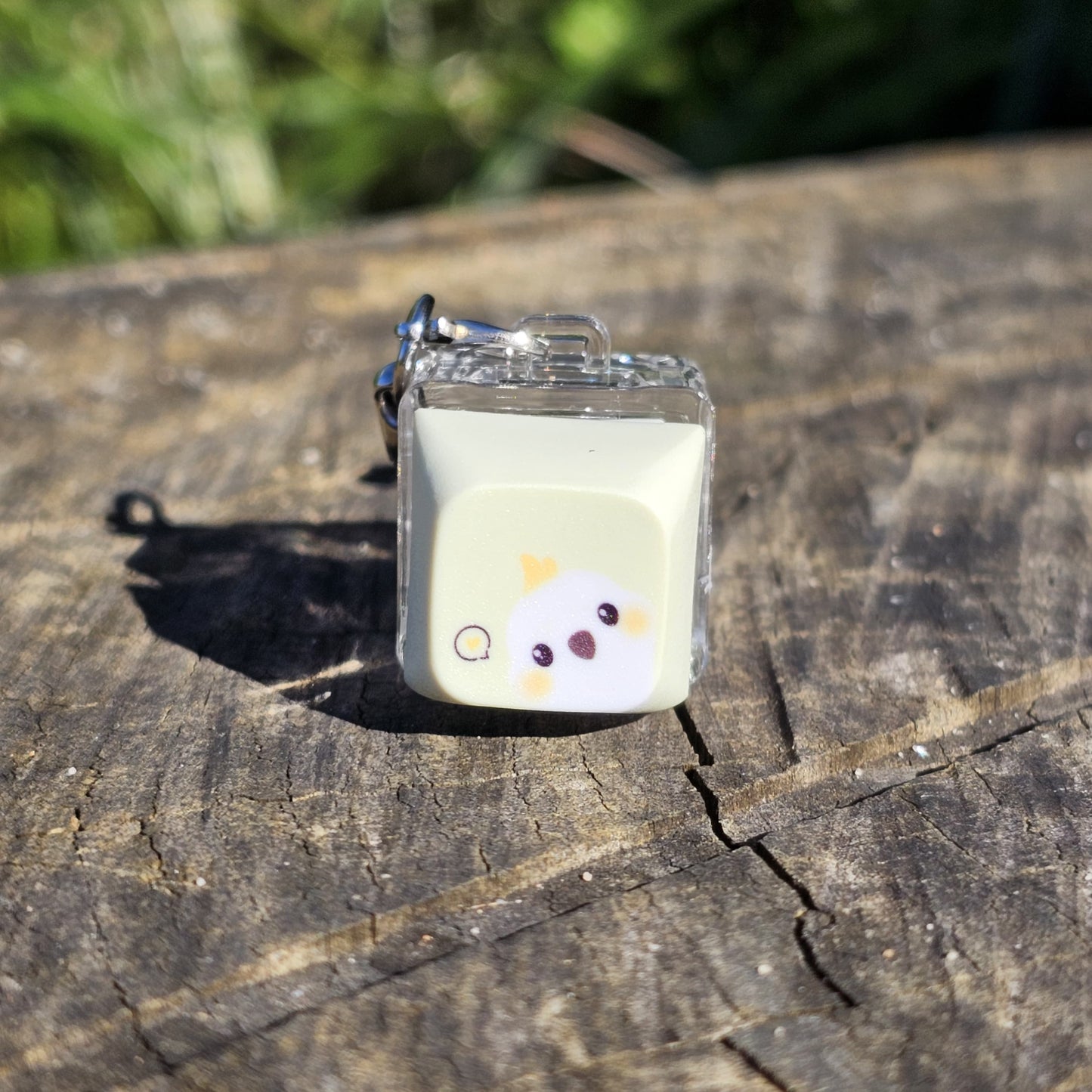 Cockatoo Clicky Keychain