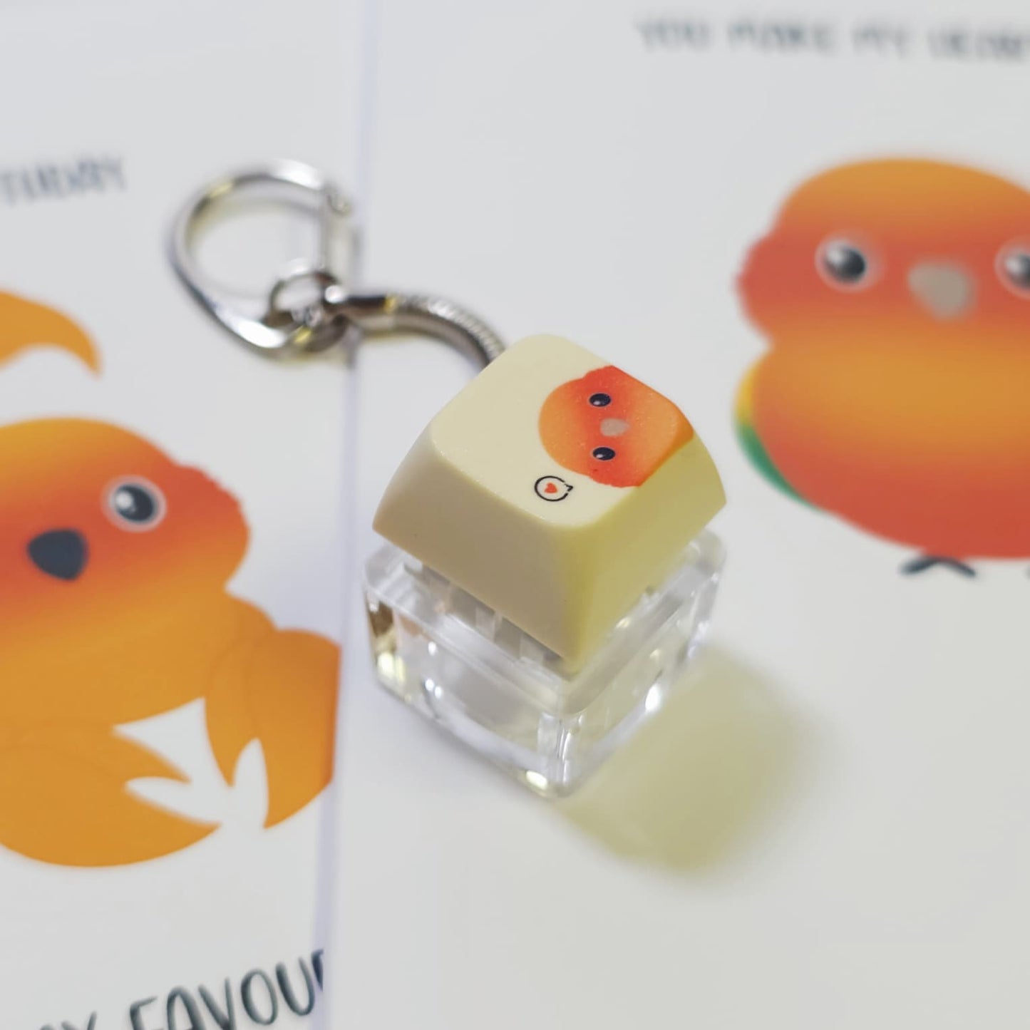 Sun Conure Clicky Keychain