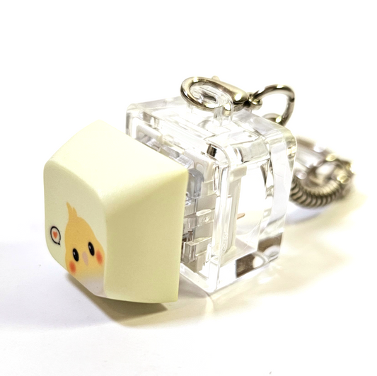 Cockatiel Clicky Keychain