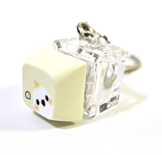 Cockatoo Clicky Keychain