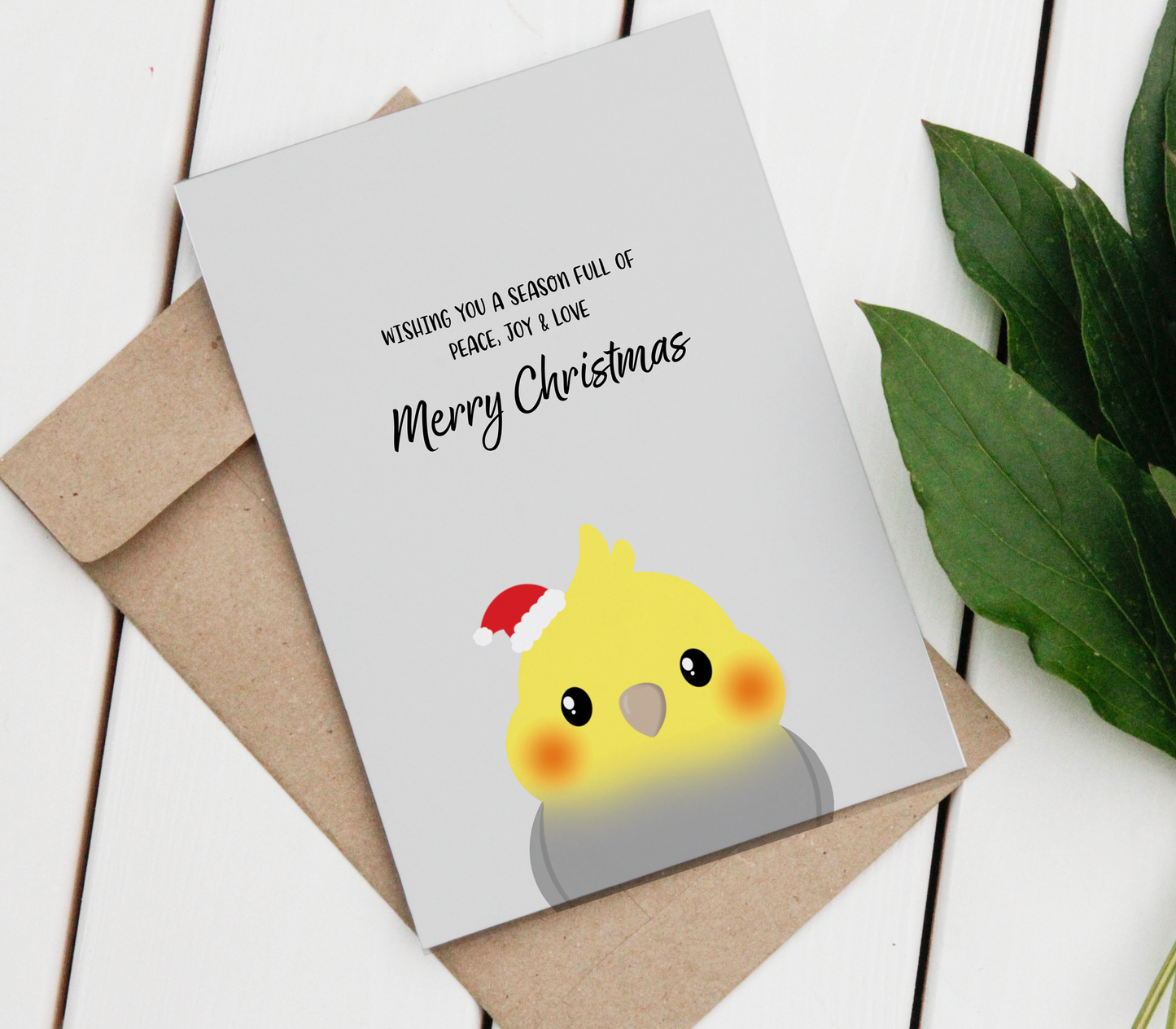 Cockatiel Merry Christmas