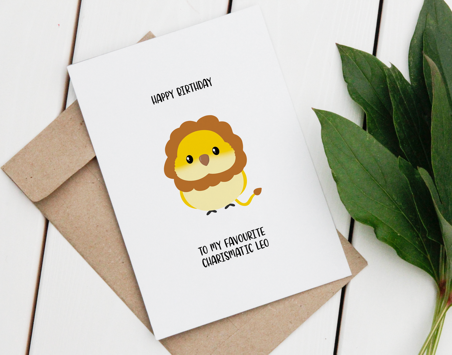 Leo Quaker Birthday Card