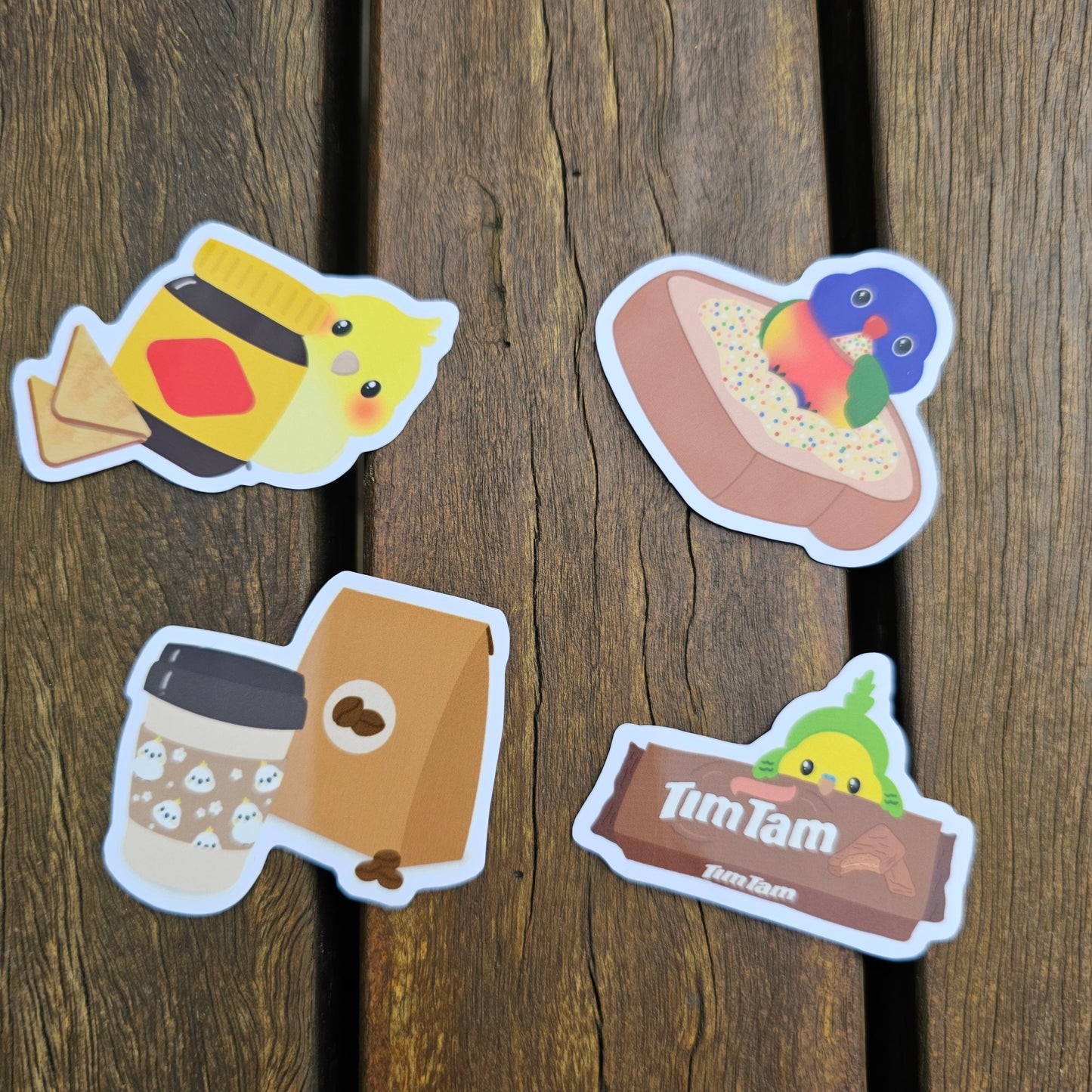 Aussie Sticker Pack 4 pcs