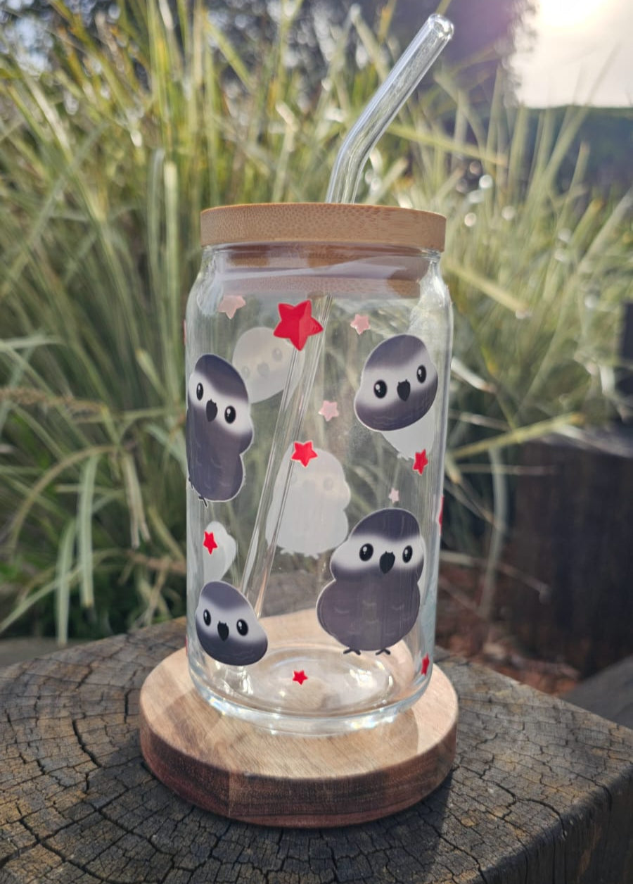 [Pre Order - Ships End November] African Grey Glass Tumbler