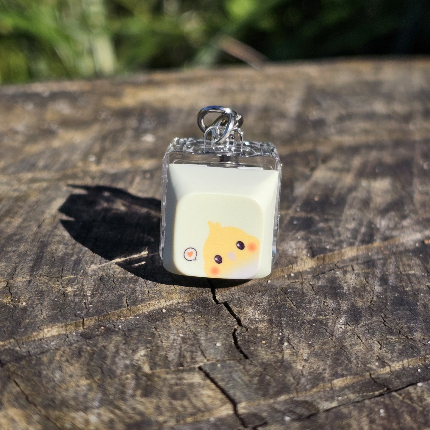 Cockatiel Clicky Keychain