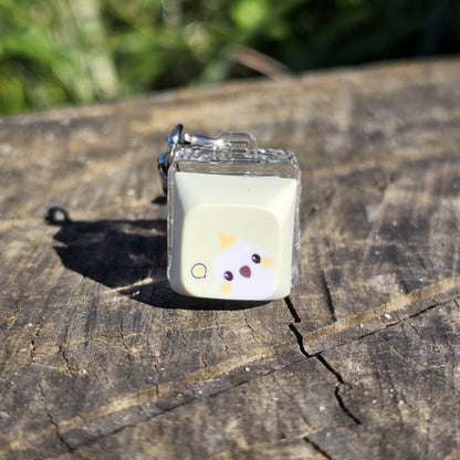 Cockatoo Clicky Keychain