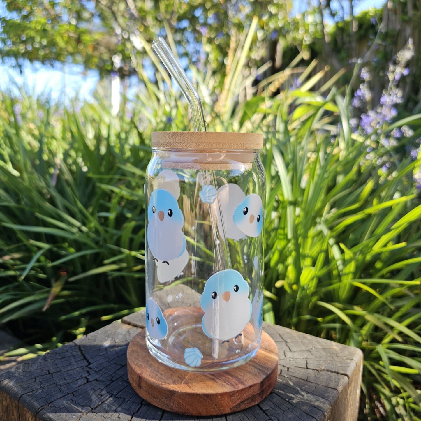 [Pre Order - Ships End November] Blue Quaker Glass Tumbler