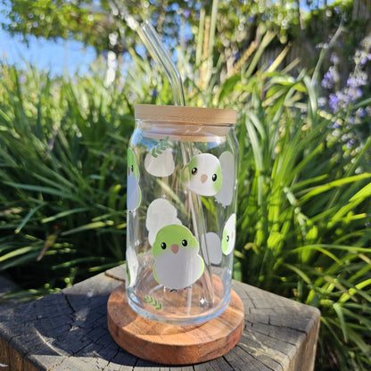 [Pre Order - Ships End November] Green Quaker Glass Tumbler