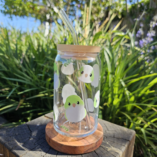 [Pre Order - Ships End November] Green Quaker Glass Tumbler