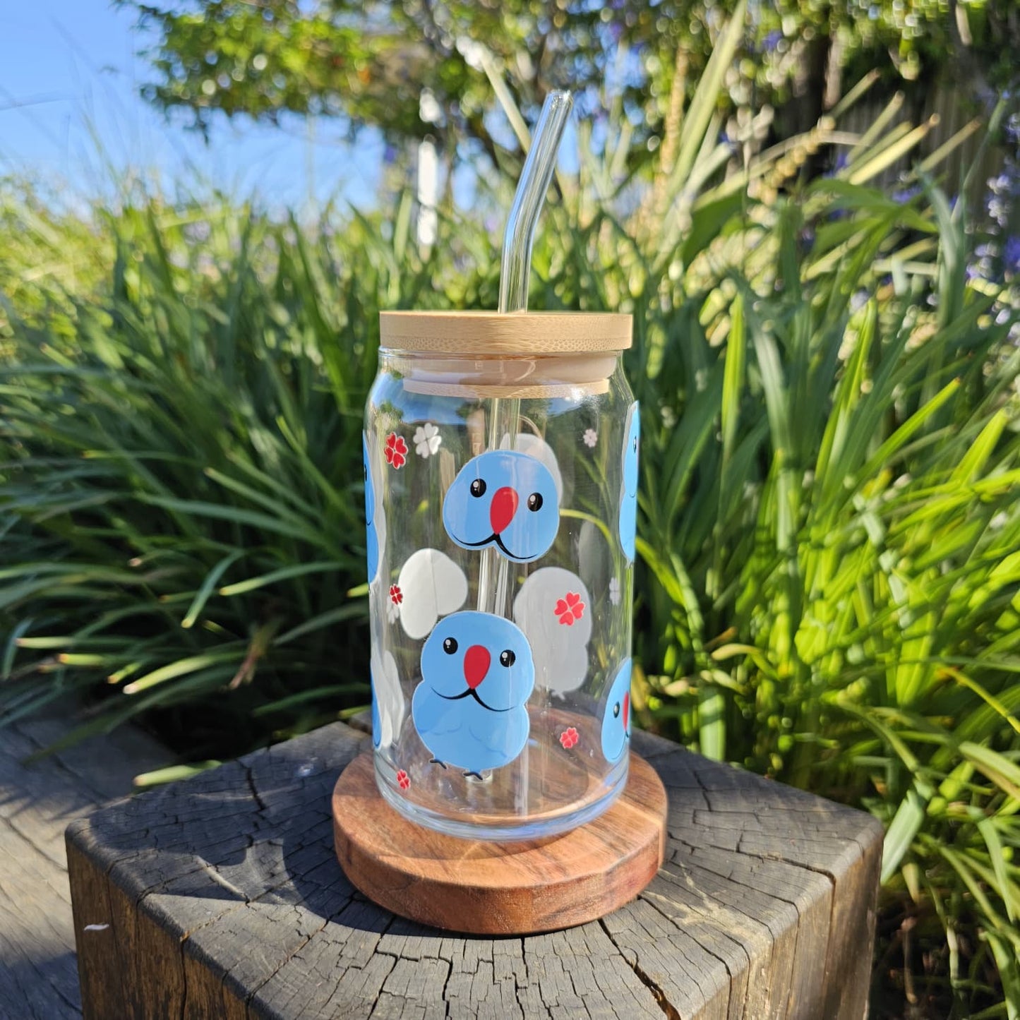 [Pre Order - Ships End November] Blue Ringneck Glass Tumbler