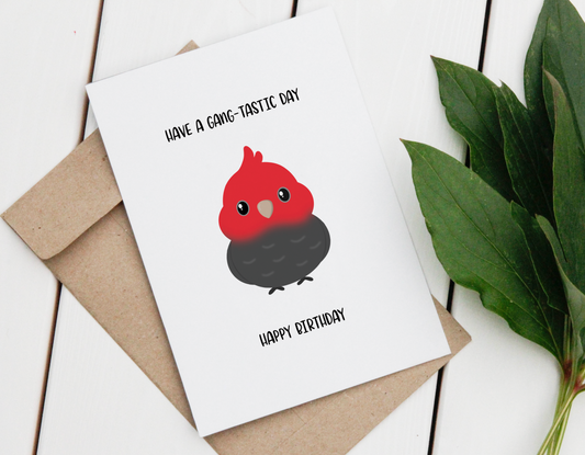 Gang Gang Cockatoo Birthday Card