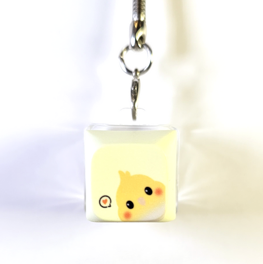 Cockatiel Clicky Keychain