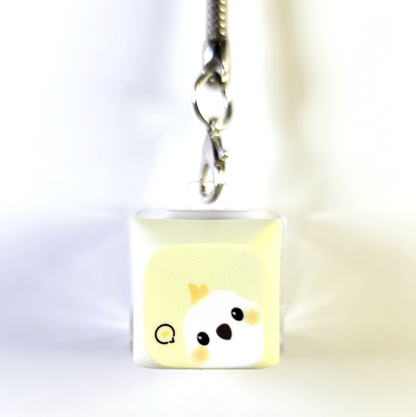 Cockatoo Clicky Keychain