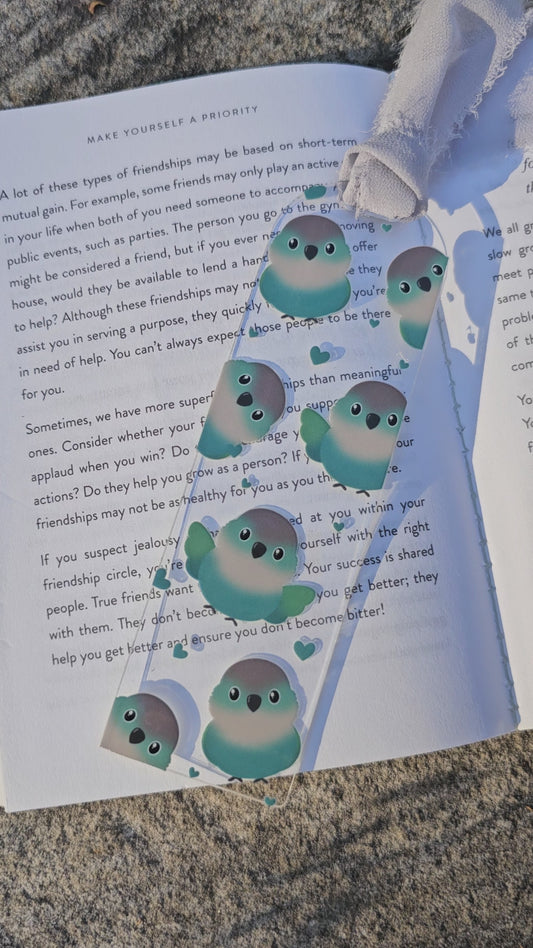 Turquioise Green Cheek Bookmark