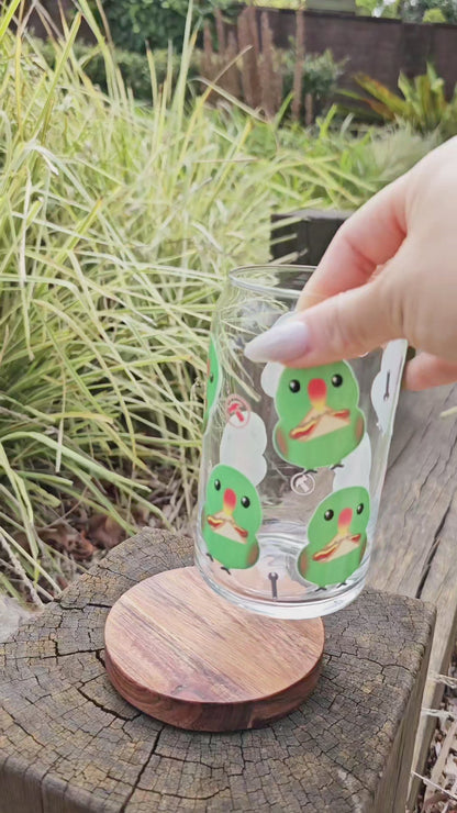 Eclectus Sausage Sizzle Glass Tumbler *Limted Edition*