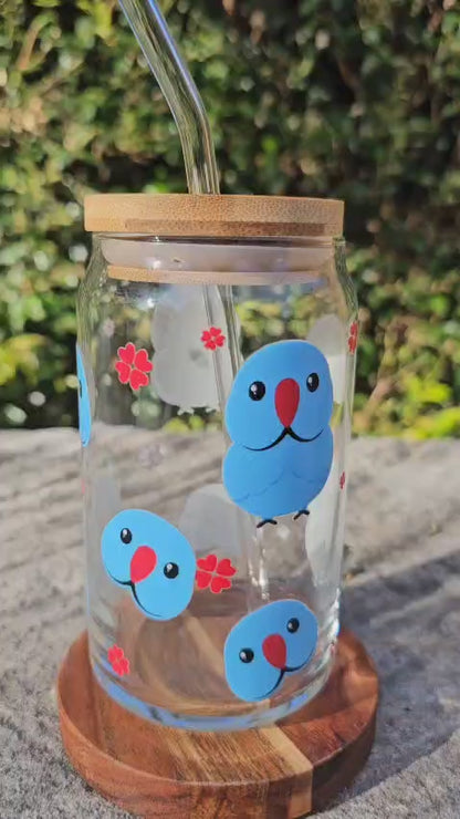 [Pre Order - Ships End November] Blue Ringneck Glass Tumbler