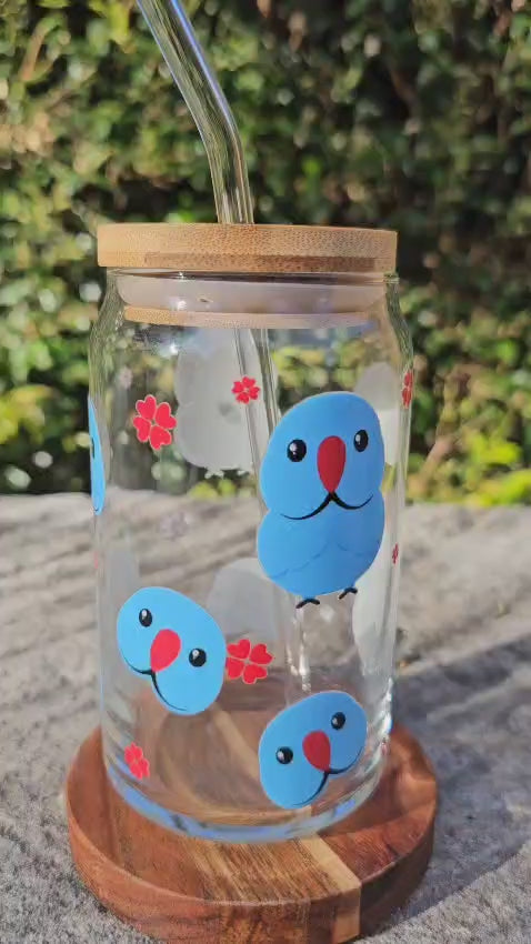 [Pre Order - Ships End November] Blue Ringneck Glass Tumbler