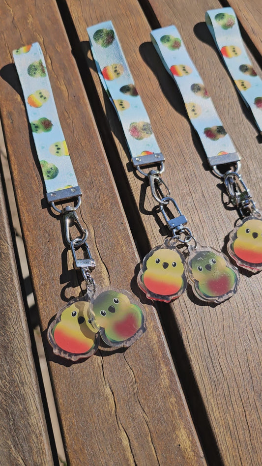 Green Cheek Conures Lanyard