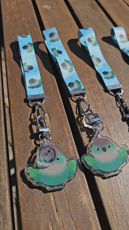 Turquoise Green Cheek Conure Lanyard