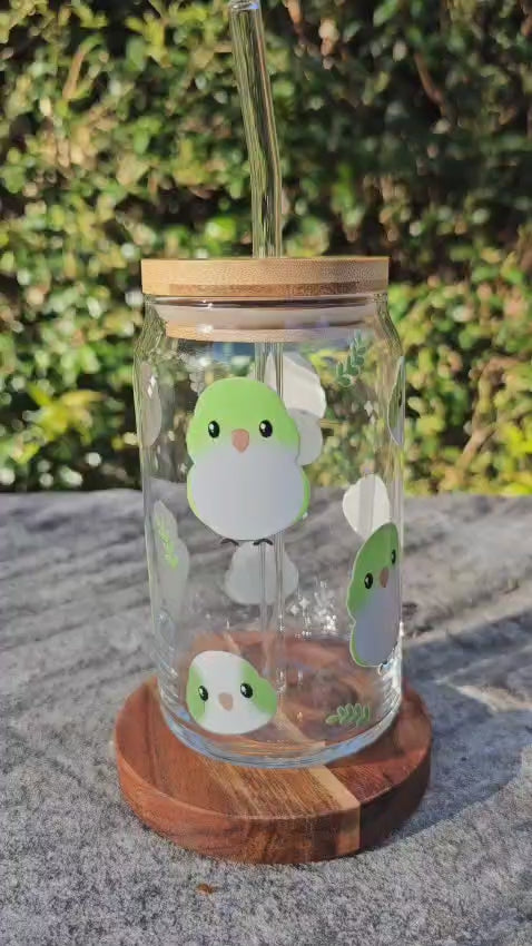 [Pre Order - Ships End November] Green Quaker Glass Tumbler