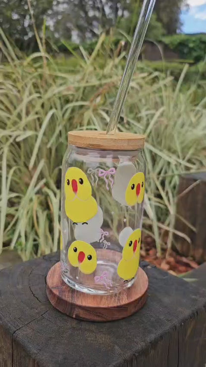 Custom Bird Glass Tumbler [YOUR BIRD]