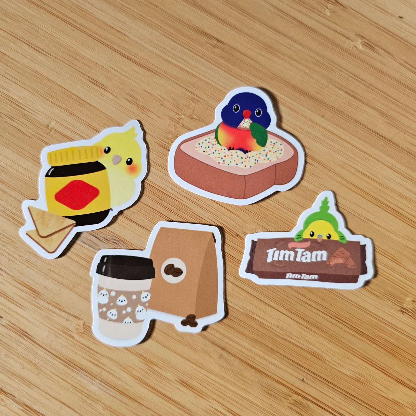 Aussie Sticker Pack 4 pcs