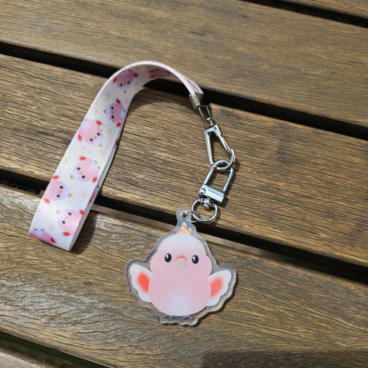 Pink Cockatoo Lanyard