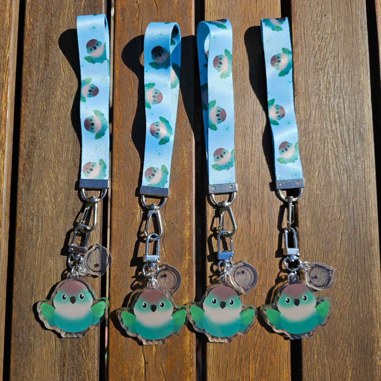 Turquoise Green Cheek Conure Lanyard