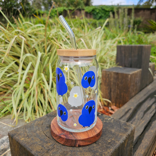 Hyacinth Macaw Glass Tumbler