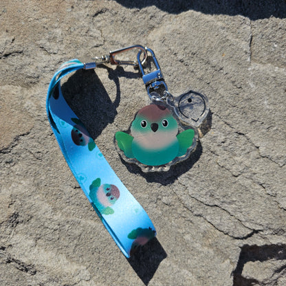 Turquoise Green Cheek Conure Lanyard