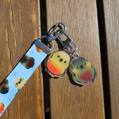Green Cheek Conures Lanyard