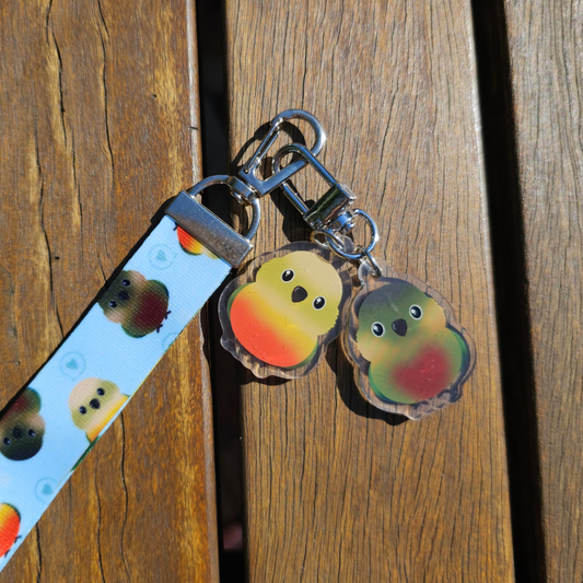 Green Cheek Conures Lanyard
