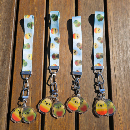 Green Cheek Conures Lanyard
