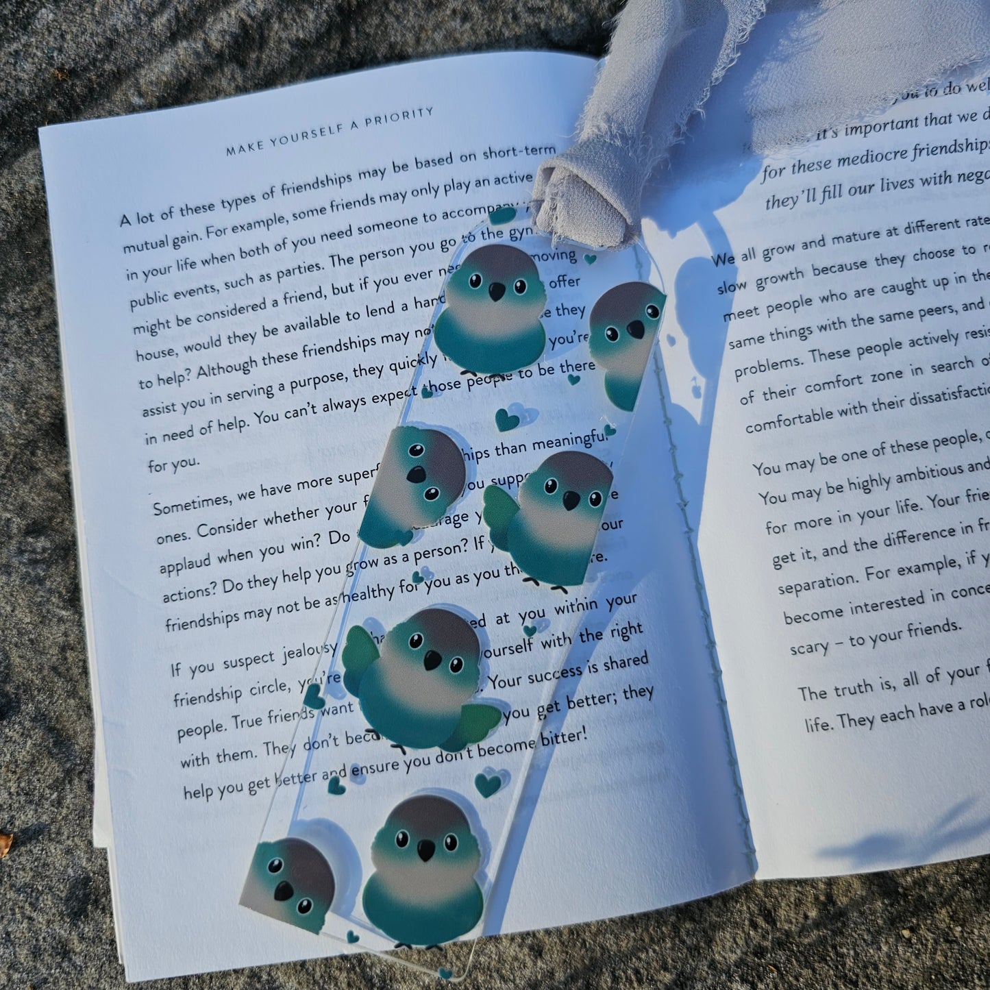 Turquioise Green Cheek Bookmark