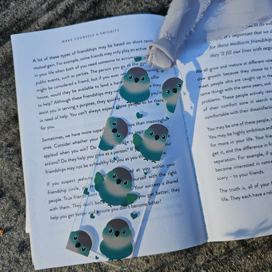 Turquioise Green Cheek Bookmark